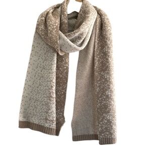 Neutral Speckled Ombre Scarf by Calvin Klein 11” X 72” NWT